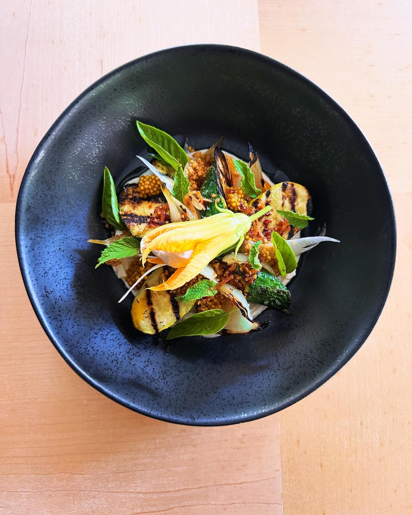 Beautifully plated seasonal entree